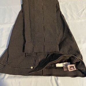 Women’s Black Checkered Pants